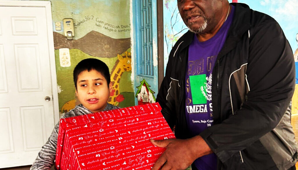 Brothers helping Children