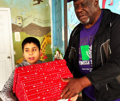 Brothers helping Children